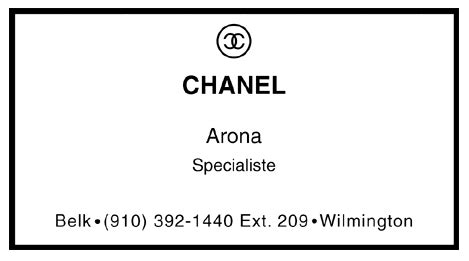 dana chanel business card|dana Chanel.